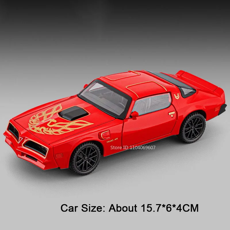 (firebird Vermelho) Escala 1:32 - Miniatura De Carro Em Metal Fundido, Com Funções De Som E Luz.