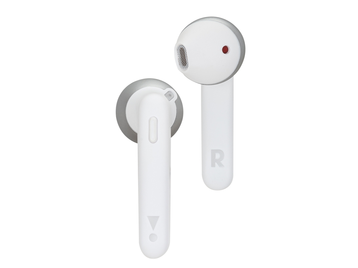 Auriculares Bluetooth True Wireless JBL T220 (In Ear - Microfone - Branco)
