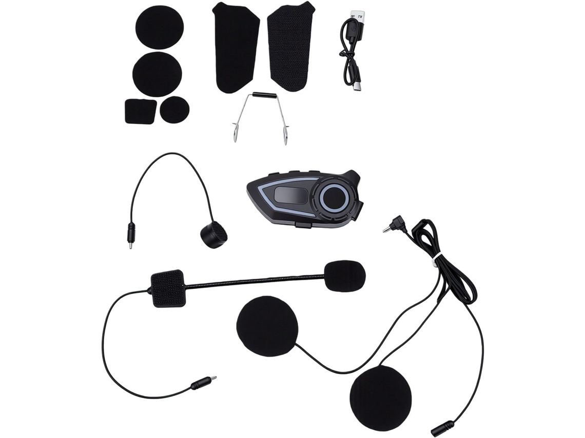 Capa Bluetooth, Supressão De Bruto Sonor Hifi Ip65 Com Micro Sopa 3 Lumières De Couleur Para Conduíte De Moto