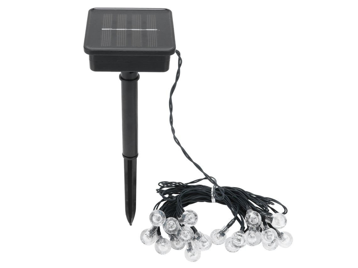 2026 luces de Cadena Solares 20 Led com 8 Modos para Exterior Jardim Boda Festa Decoração Luz Branca Quente