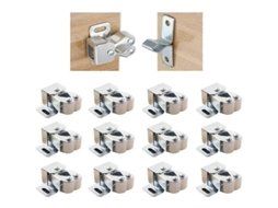 12 Fechaduras De Porta De Armário De Aço Inoxidável Com Parafusos Para Cozinha, Armários E Gavetas