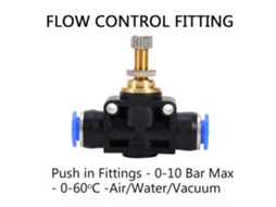 Laxiscreed Conector Pneumático Liga, Desliga E Ajusta Velocidade Com Controle De Fluxo