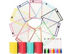 Protetor De Folhas Reutilizável Em Pvc Transparente Outanaya, Com Superfície Escrita Marcador De Quadro Branco