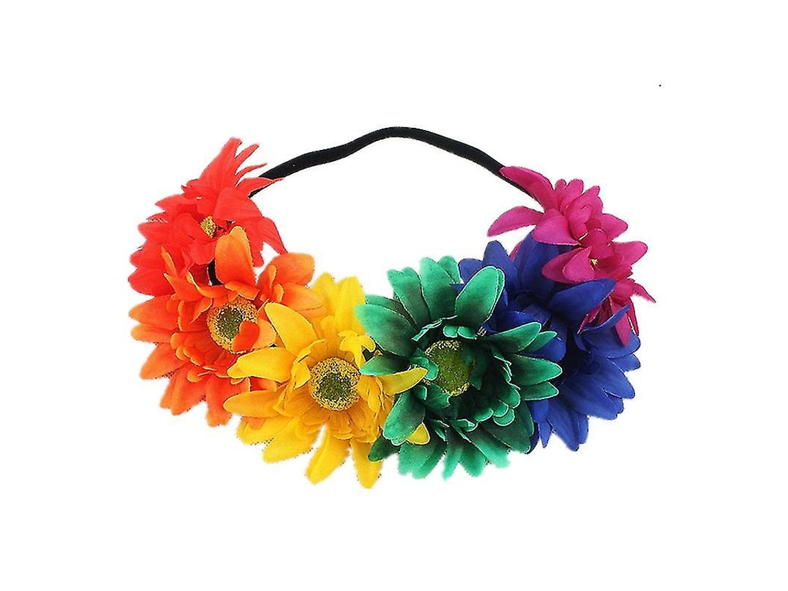 Coroa De Girassol Para Cabelo No Outono Floral, Noiva E Festivais