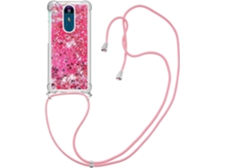 Correia Colar Líquido Areia para Lg Lg Aristo 2/K8 2018 HONGWE. Anti-Choque Transparente