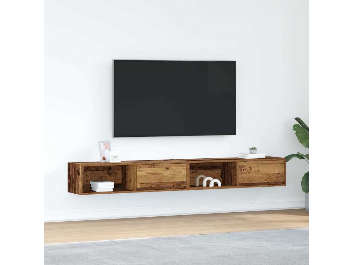 Vidaxl Móveis De Tv 2pcs 100x31x25,5cm Deriv. Madeira Madeira Velha