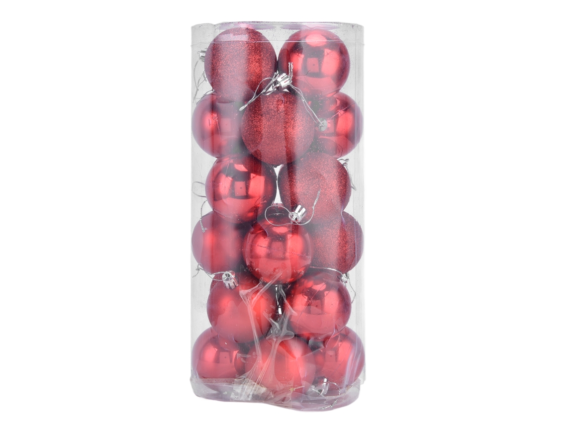 Laxiscreed Conjunto De 24 Bolas De Natal Em Glitter De 6cm Para Árvore, Decoração De Casa E Eventos