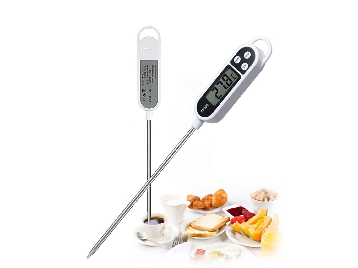 Termômetro Digital para Carnes, com Sonda de Aço Inoxidável, à Prova D'água AQUAFORGE