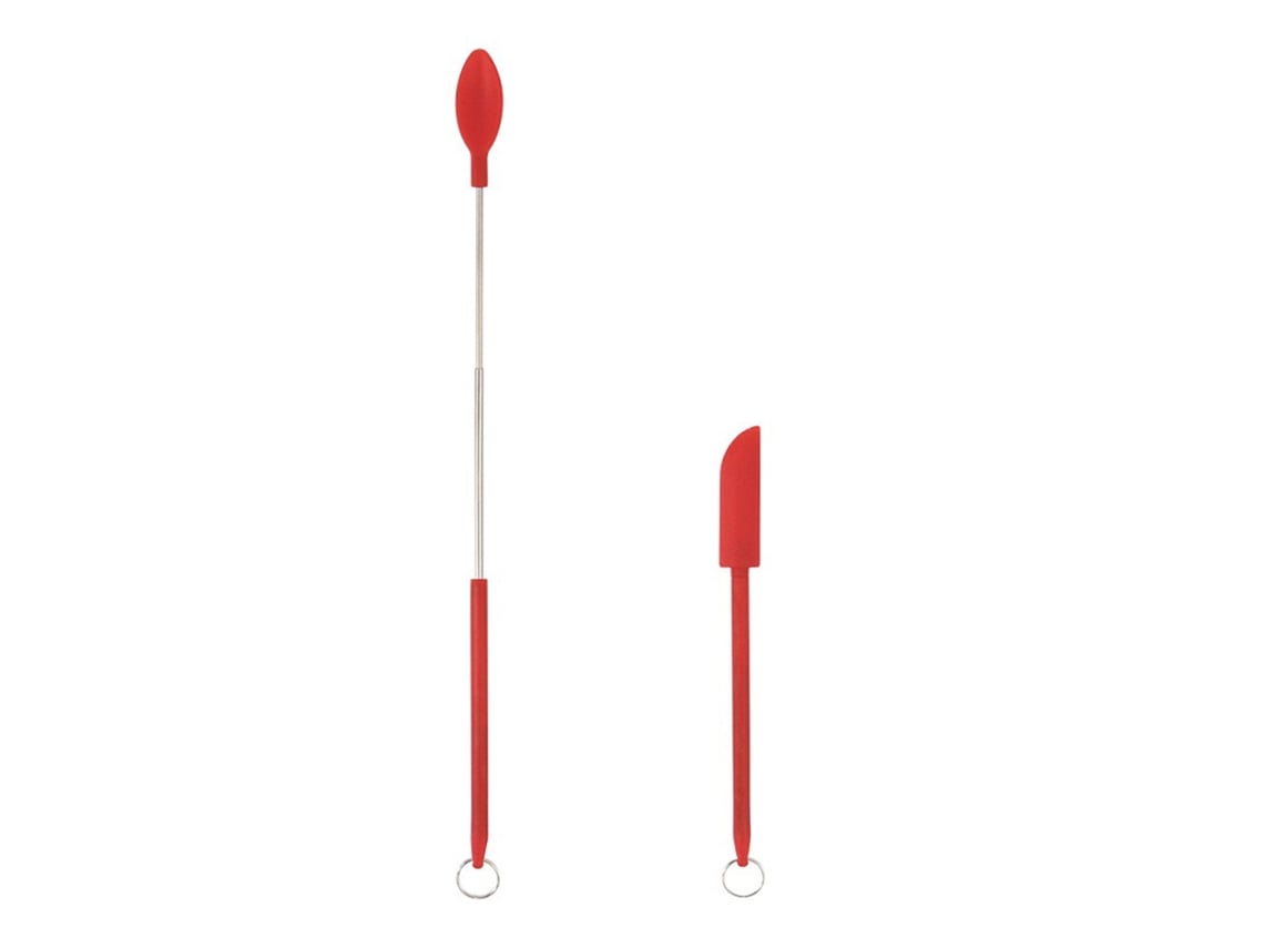 2pcs Conjunto de Espátulas de Silicone Mini Retráteis | S/MARCA