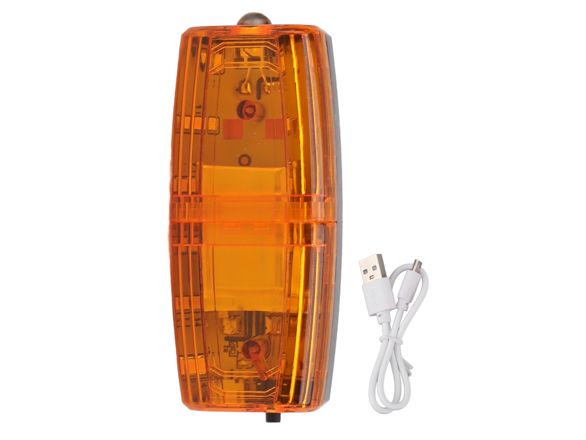 2026 luz de Emergência Led Mini com Clip para Ombro Luz Estroboscópica Gravitacional Amarela para Ciclismo e Corrida Noturna