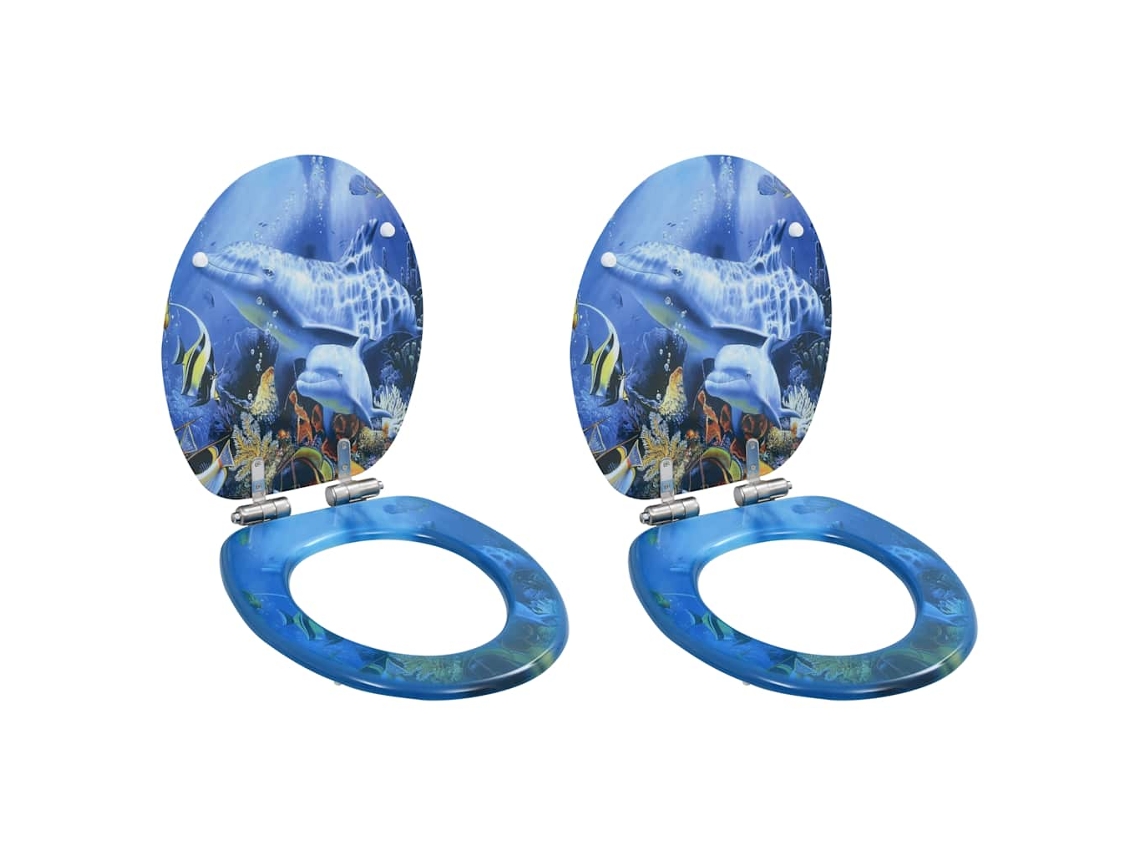 Toilet Seat, Toilet Seats Vidaxl Multicolor Mdf (n/a)