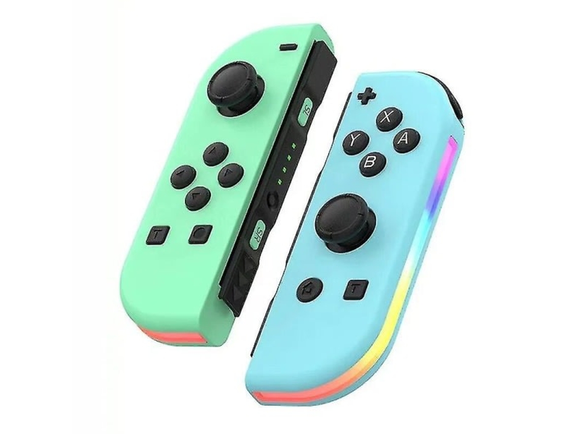 Controle Sem Fio Compatível Com Nintendo Switch, Oled, Lite Gamepad Joystick Substituição Com Rgb High Slowmoose (e/d)