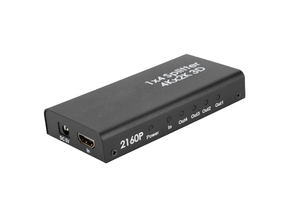 Divisor Hdmi 1x4 Repetidor 4k Amplificador Hdmi 2.0