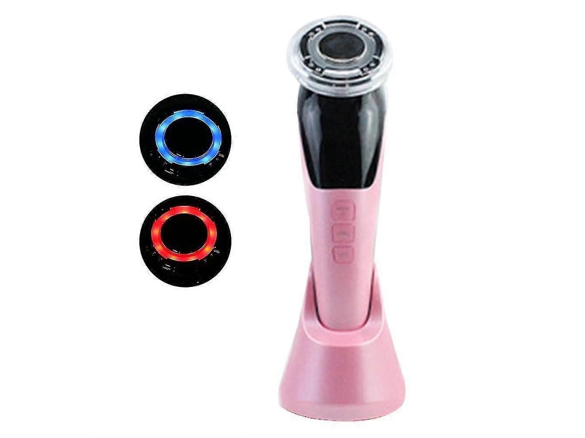 Massageador Facial de Beleza, Aparelho Multifuncional com Luz Vermelha e Azul, Ocular Elétrico Usb para Beleza GOKOCO
