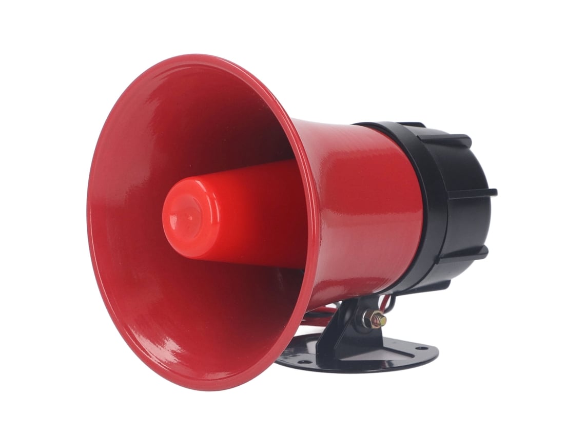 Sirena de alarme industrial 120dB 30W, claxon de emergência, ABS, externo, DC 24V | S/MARCA