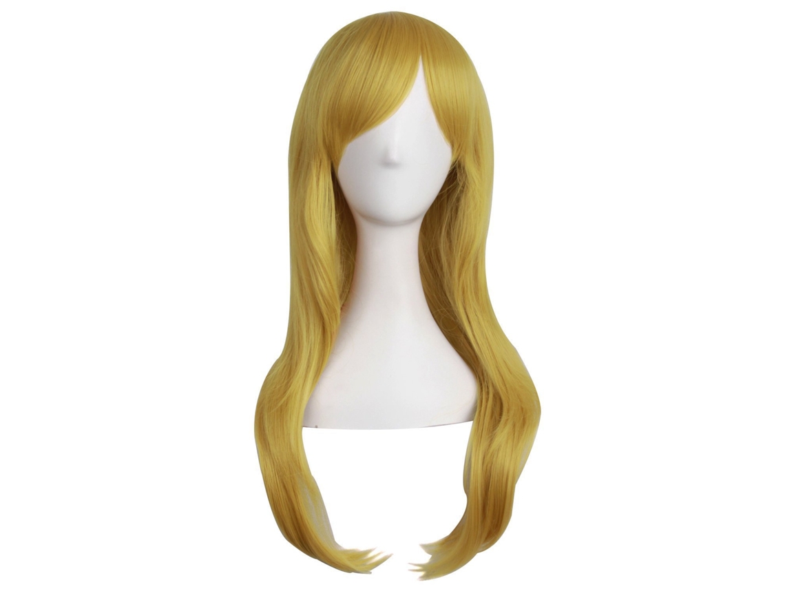 Peruca Anime Longa Cacheada 70cm Cuich (amarela)