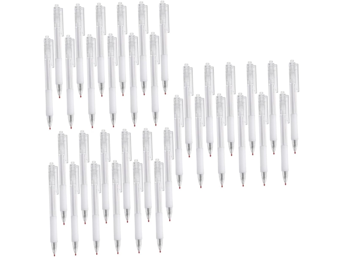Nuobesty Conjunto De 36 Canetas Esferográficas Com Botões Pressão,