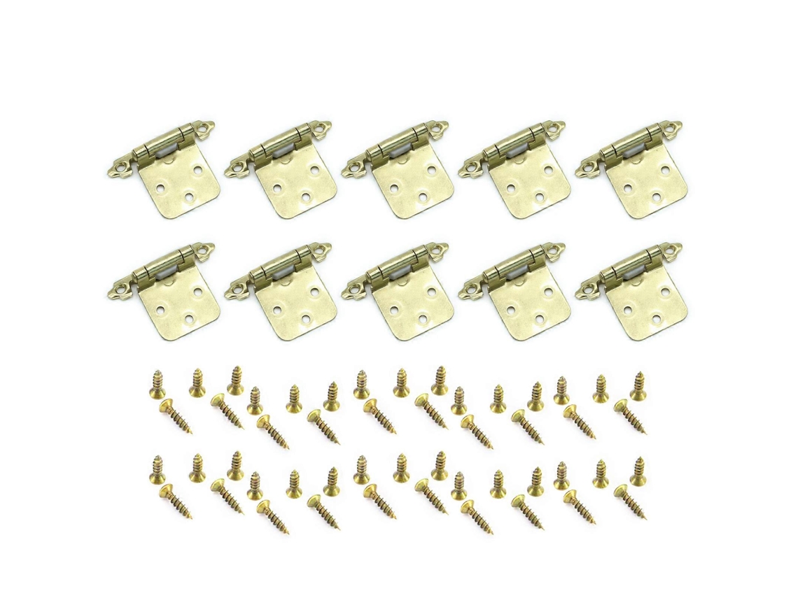 Conjunto De 10 Dobradiças Semi-ocultas Para Armários De Cozinha, Com Fechamento Automático, Estilo Antigo, Para Móveis E Armários