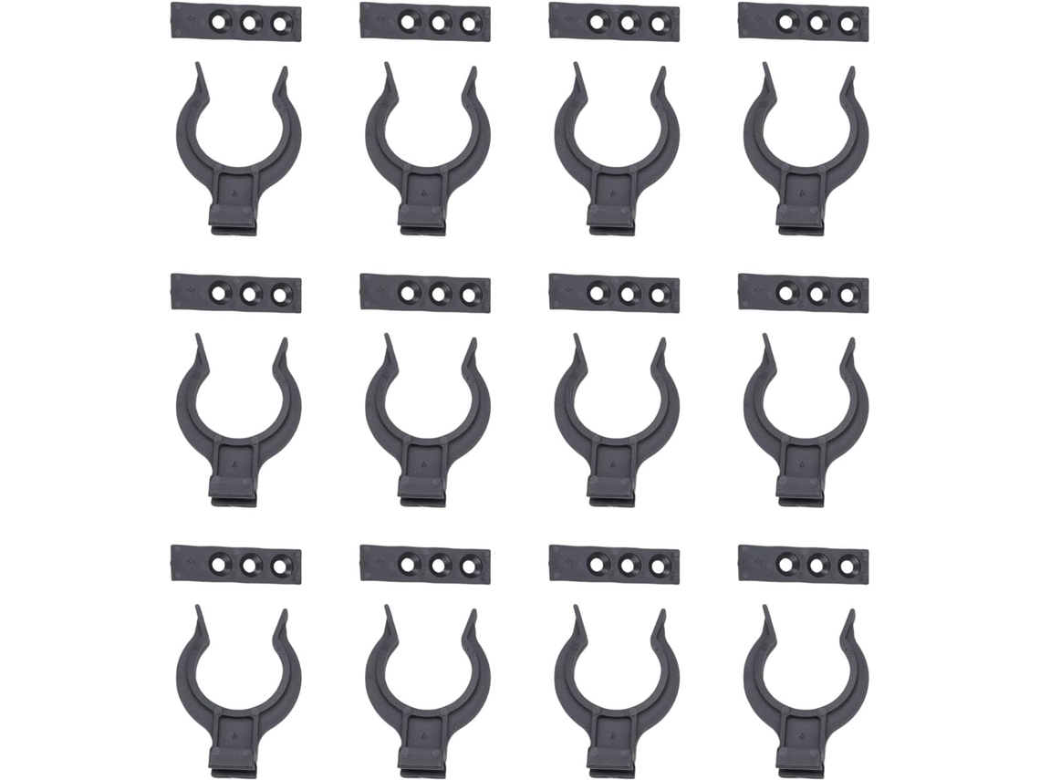 Conjunto De 12 Fixadores Multiuso Para Rodapé Cozinha Com Clipes, Para Fixação De Rodapés, Fivela E Rodapés De Fixação