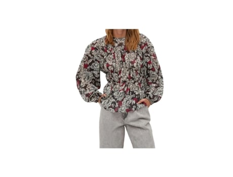 Blusa de Mulher MANGO Floral Solta Julia Poliéster (M)