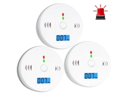 Alarme De Monóxido De Carbono Com Visor Lcd, Alimentado Por Bateria, Para Casa, Cozinha E Escritório, Compatível Com Diversas Marcas