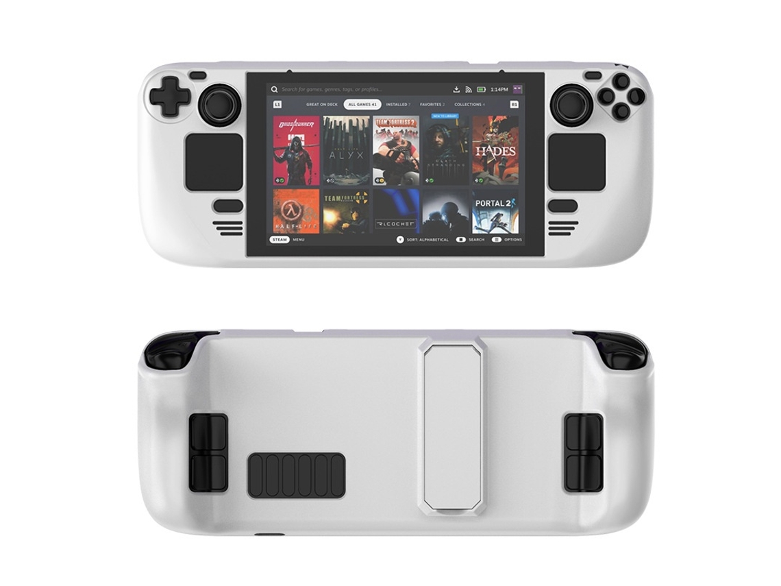 Capa Protetora Completa, Para Steam Deck/steam Deck Oled Branco Elysve