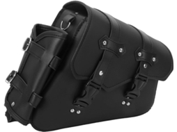 Bolsa Lateral Para Motocicleta Em Couro Sintético Impermeável, Bolsa Traseira Para Ferramentas.