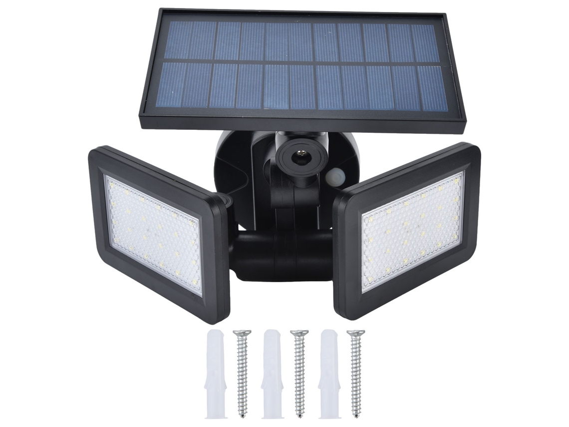 Luminária Solar Externa com 48 Leds, 450 Lúmens, 3 Modos de Iluminação CHABERLU