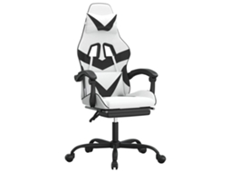 Cadeira de gaming VIDAXL Branco Couro Artificial
