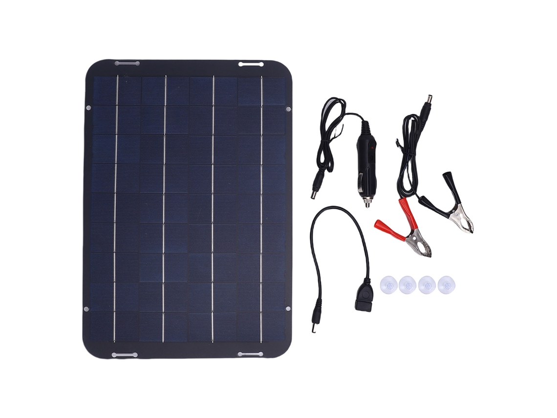Painel Solar Policristalino 12w 18v Laxiscreed Para Carregamento De Bateria De Carro