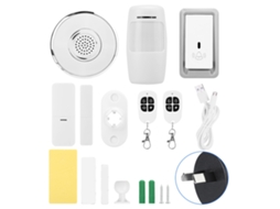 Tuya Kit De Alarme Inteligente Multifuncional Wifi (compatível Com Google Home E Alexa)