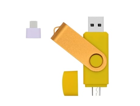 Pen USB SLOWMOOSE Alta Velocidade Otg (Dourado - 2.0 - 16 GB)
