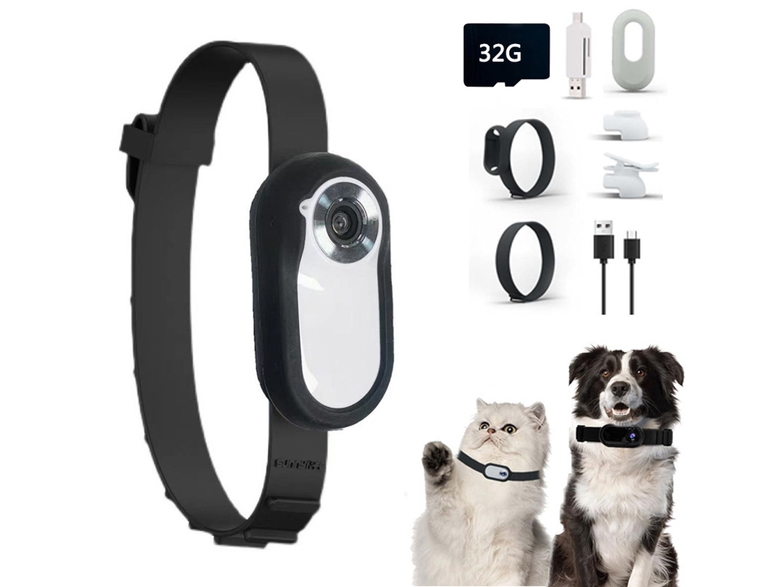 Câmera De Polegar Magnética Com Colar Silicone E Cartão Tf 32 Gb