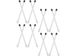 Kit De Extensão De Válvula De Pneu Em Plástico Branco, 20 Peças.