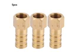 Conector De Mangueira De Latão 10mm Bico Barbado Rosca Fêmea Bsp 1/8"