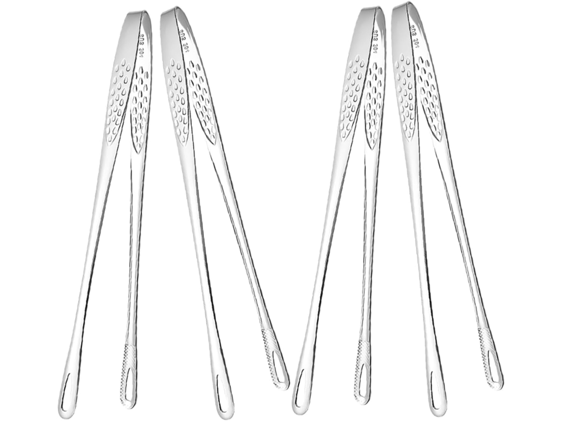 Conjunto De 4 Peças Pinças Para Churrasco, Pinças De Cozinha Em Aço Inoxidável Para Churrasco E Culinária