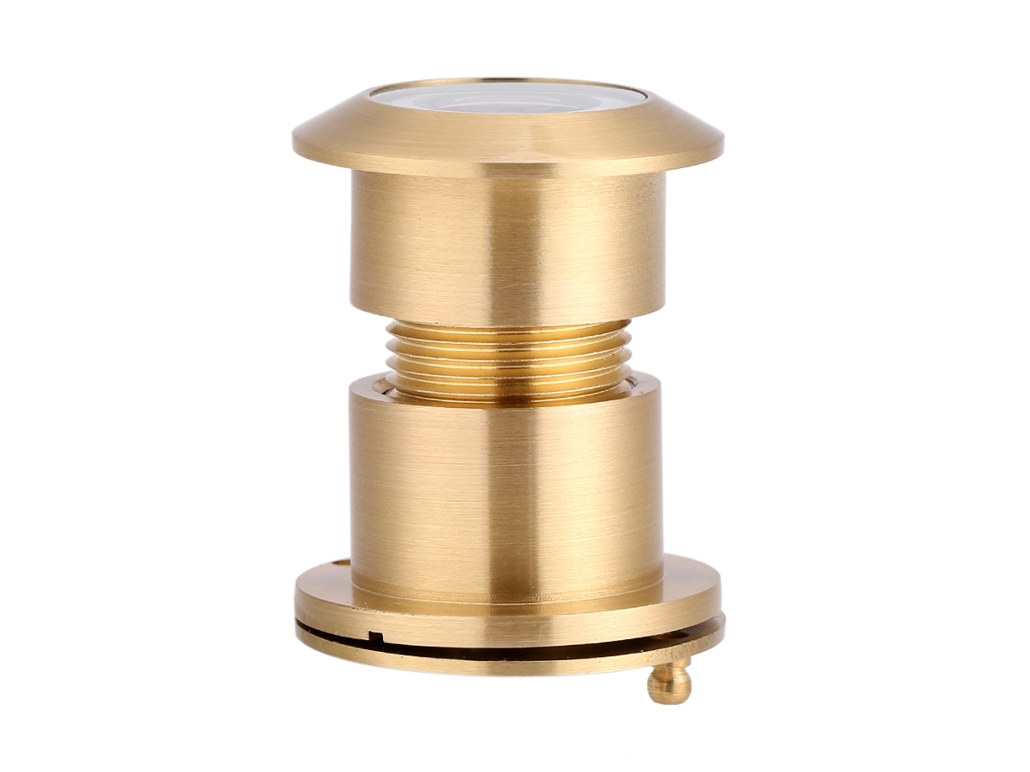 Visor de Porta com Ângulo de Visão Largo 28mm e Tampa de Privacidade Resistente Dourado | S/MARCA