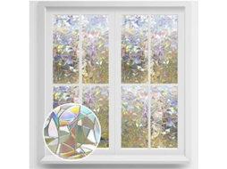 Pelicula De Ventana Decorativa 3d Sin Pegamento Anti-uv Privacidad Para Hogar Oficina 45x200cm