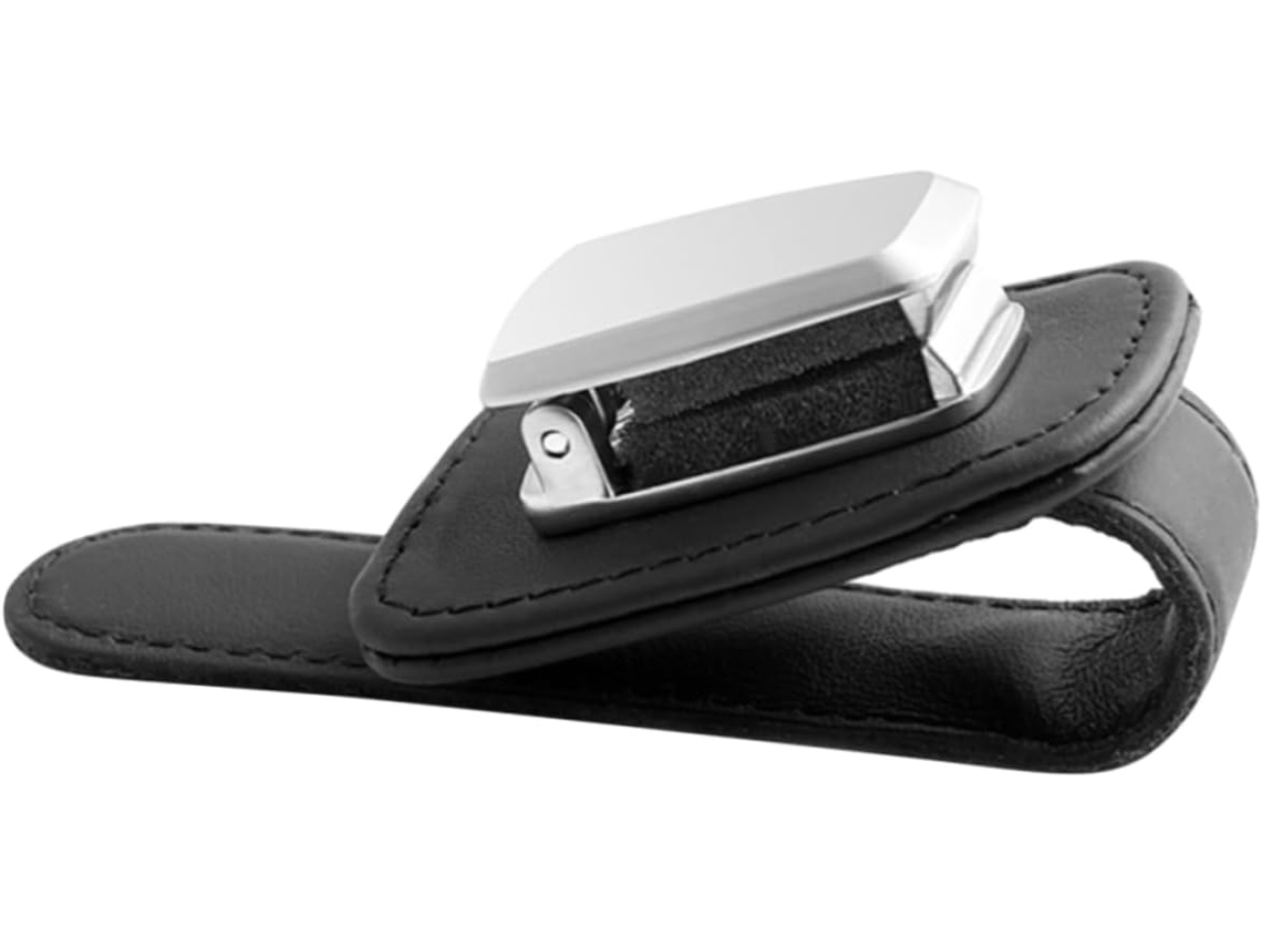 Conjunto De 3 Porta-óculos De Couro Para Carro, Fáceis De Usar Com Uma Só Mão.