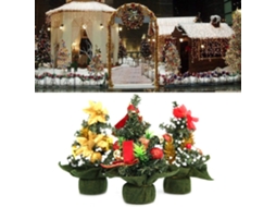 Peças Mini Árvores de Natal Decorações de Natal, Tamanho 20 18 Cm SUNNY SPACES