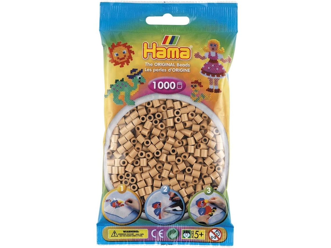 Hama - 1 000 Pérolas Padrão Midi (ø5 Mm) Café Frappé