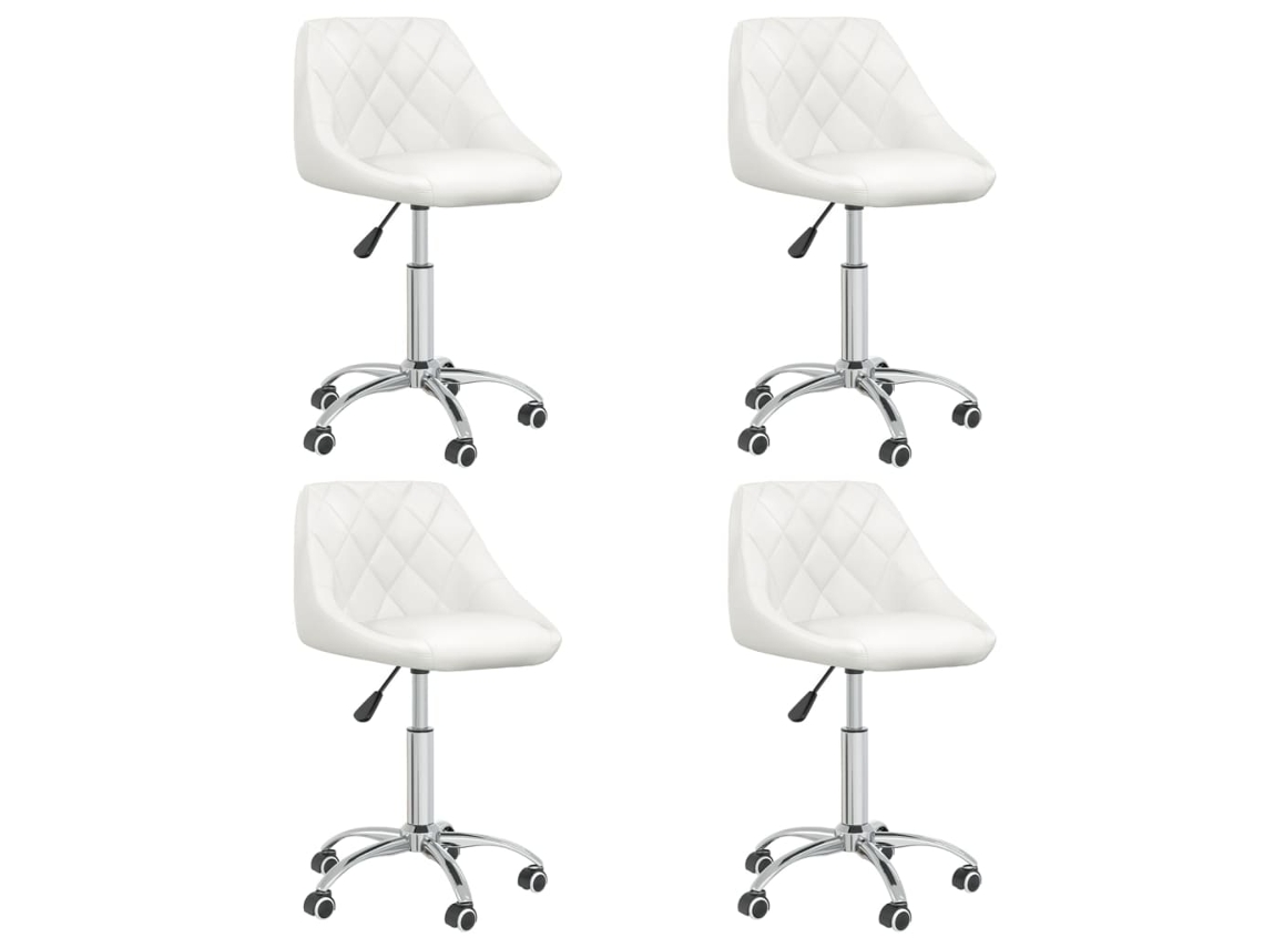 Dining Chair, Dining Chairs Vidaxl Branco Couro Artificial (n/a)