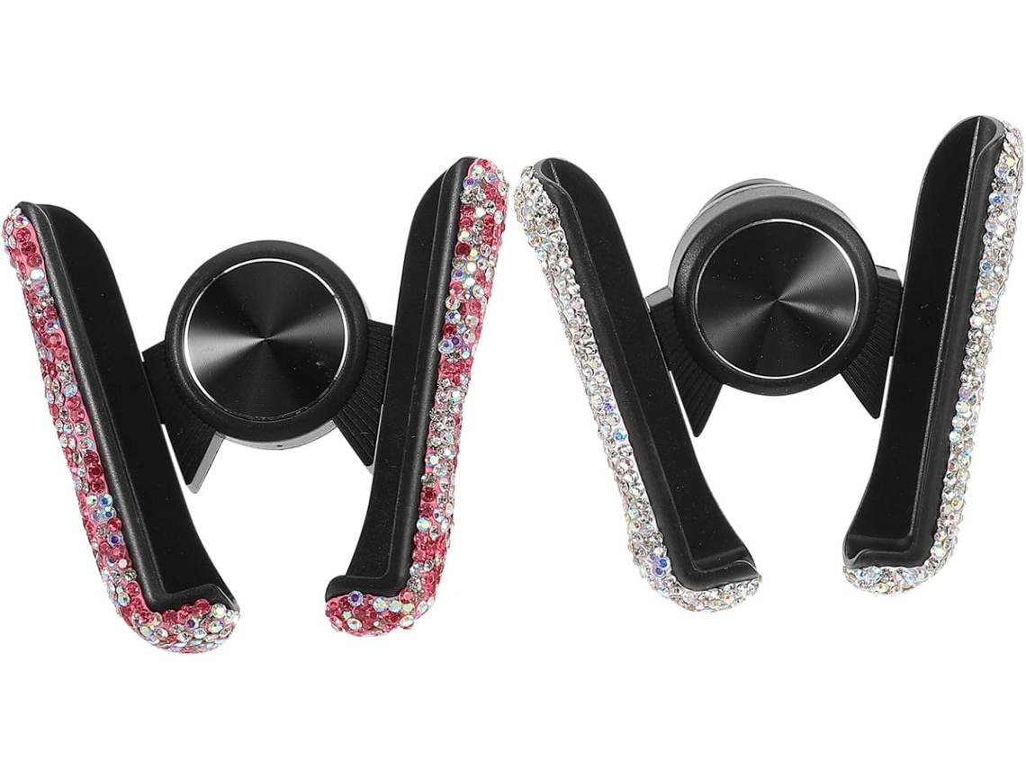 Suporte Para Celular Veicular De 2 Peças Com Clipe De Navegação Para Saída De Ar
