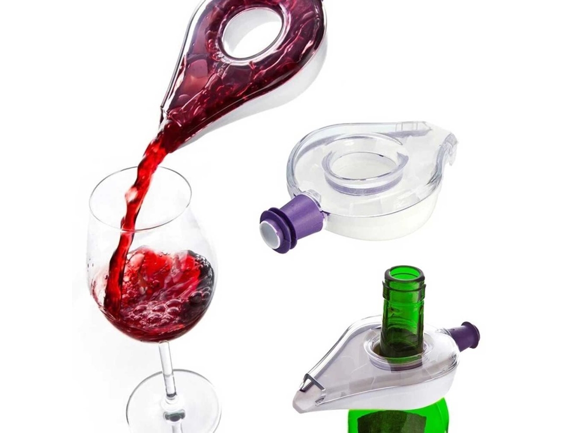 Aerador de Vinho Exclusivo com Bico Decantador para Vinho BRILVIBERA