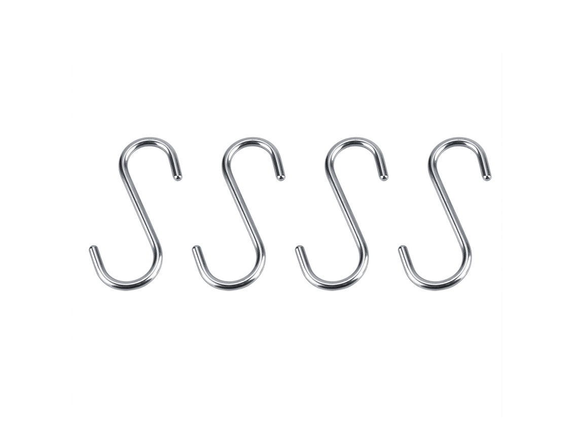 Ganchos em Aço Inoxidável Heavy Duty 4pcs S/MARCA