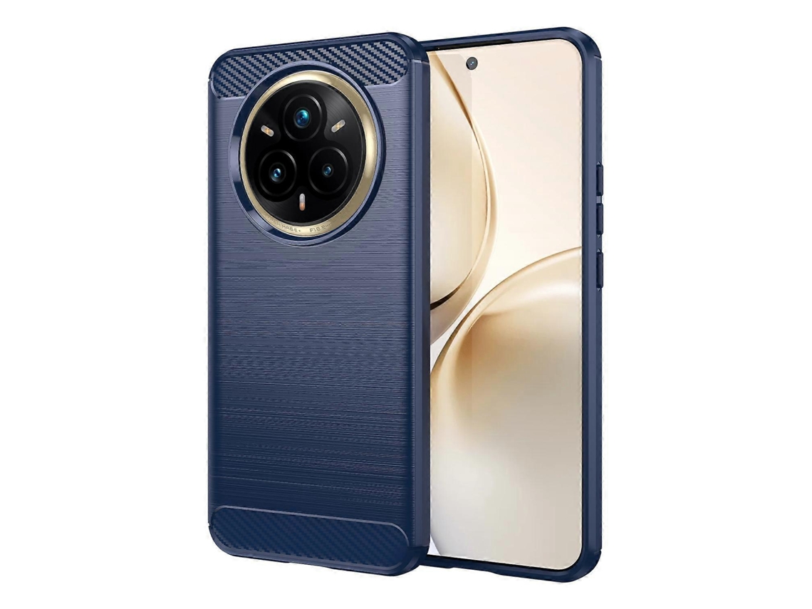 Capa Para Celular Tpu Com Textura Escovada Em Fibra De Carbono