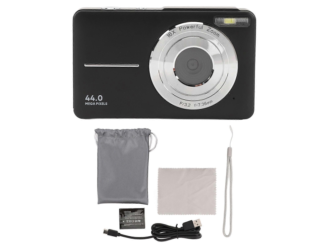 Câmara Digital Compacta 44mp 1080p Com Zoom 16x E Ecrã Ips De 2,4 Polegadas