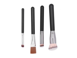 Set De 4 Pinceis De Maquiagem Para Base, Corretivo E Blush