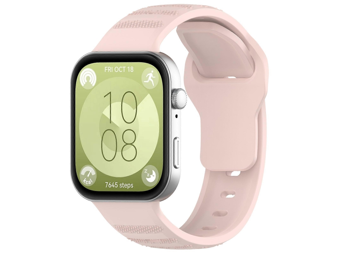 Pulseira Esportiva De Silicone Com Textura De Bolinhas Onduladas Para Huawei Watch Fit 3