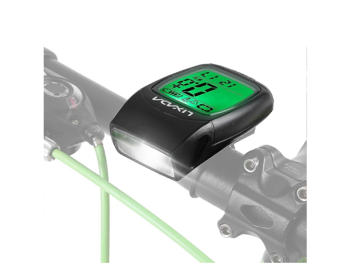 Lurelia Luz De Bicicleta Computador De Bicicleta Sem Fio Recarregável Usb 3 Em 1 Com Luz Led Frontal E Buzina